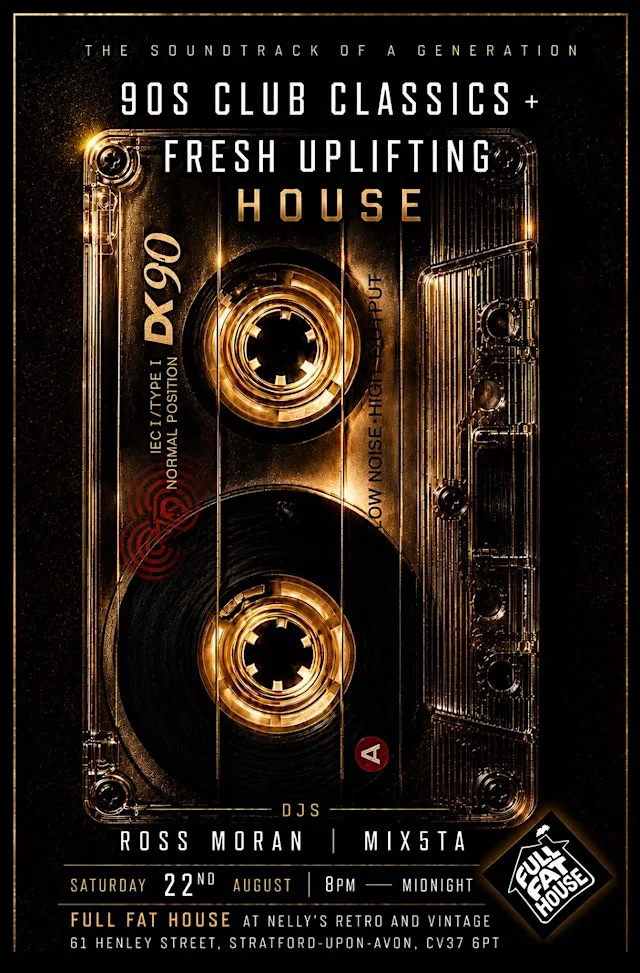 90s CLUB CLASSICS & FRESH UPLIFTING HOUSE @ NELLY’S RETRO & VINTAGE at Nelly's Retro & Vintage