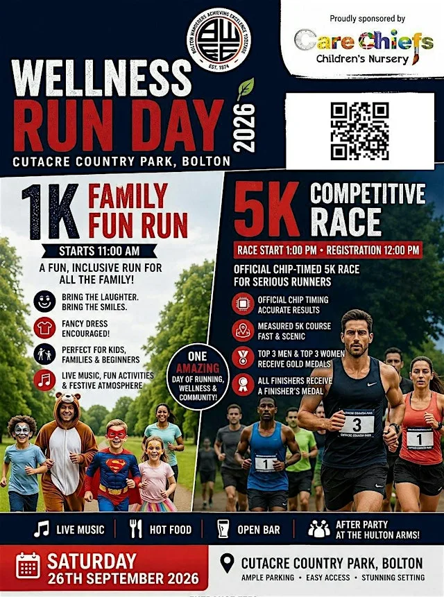 BWRG Wellness Run Day 2026 - 5k Competitive Race & 1k Family Fun Run at Cutacre Country Park