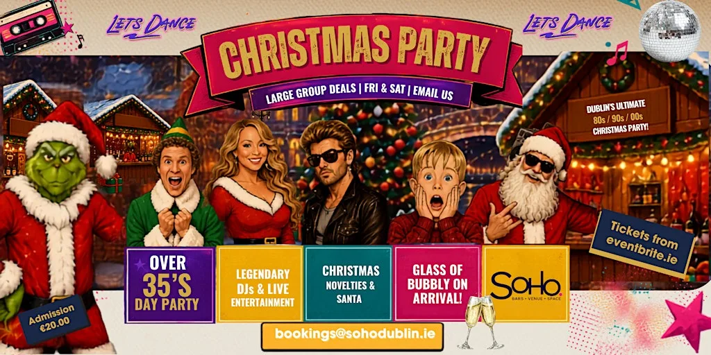 Let's Dance Christmas Party at Soho bars venue space