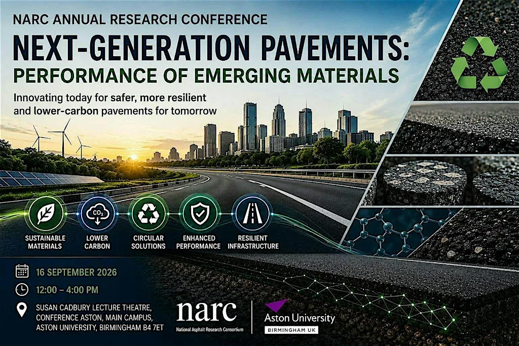 Next-Generation Pavements: Performance of Emerging Materials at Conference Aston - Hotel and Conference Centre