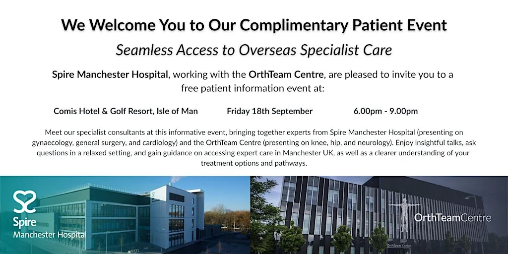 Complimentary Patient Event: Seamless Access to Overseas Specialist Care at Comis Hotel and Golf Resort