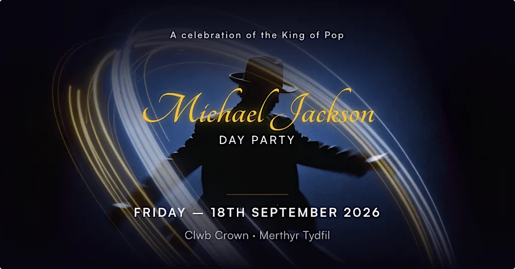 Michael Jackson Day Party comes to Merthyr Tydfil at Clwb Crown
