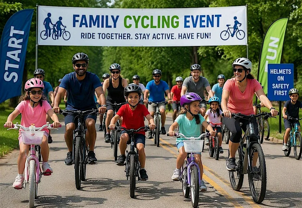 Family Cycling Summer- Stanley Park Circular Ride Traffic free at Stanley Park