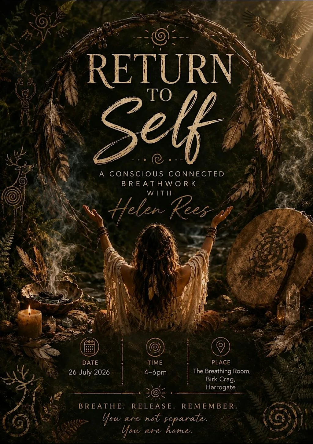 Return To Self - A conscious connected breathwork with Helen Rees at The Breathing Room Harrogate