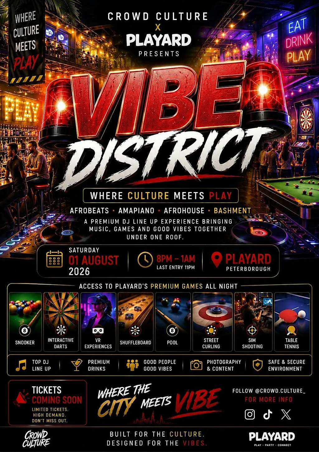 VIBE DISTRICT – Where Culture Meets Play at PLAYARD Peterborough