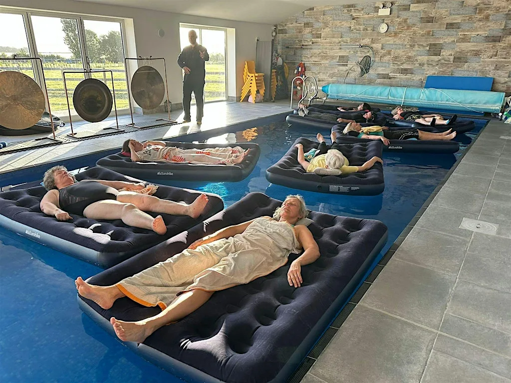 Floating Sound Bath at Swim Blue Swimming Pool