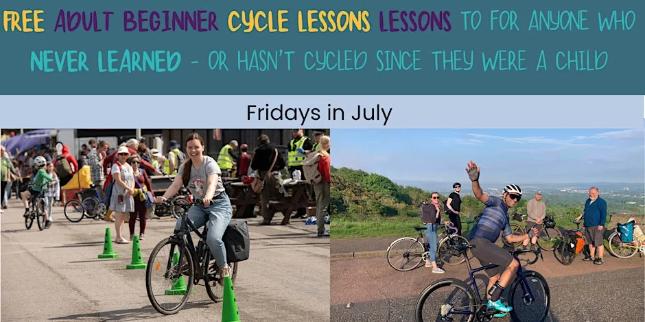 Learn to cycle this summer - for adult beginner cyclists at Porty Active Travel Hub