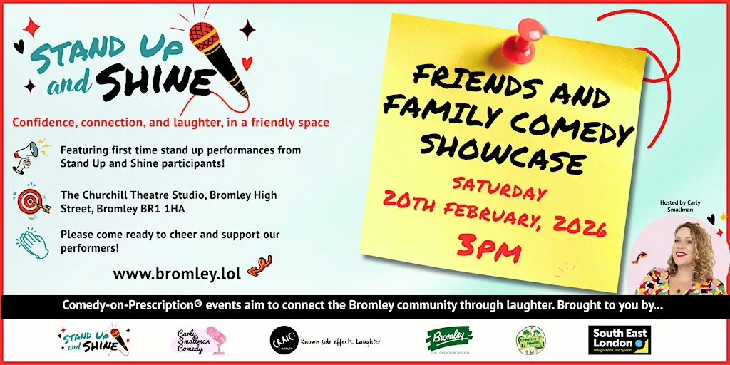 Stand Up and Shine – Friends & Family Comedy Showcase at Churchill Theatre