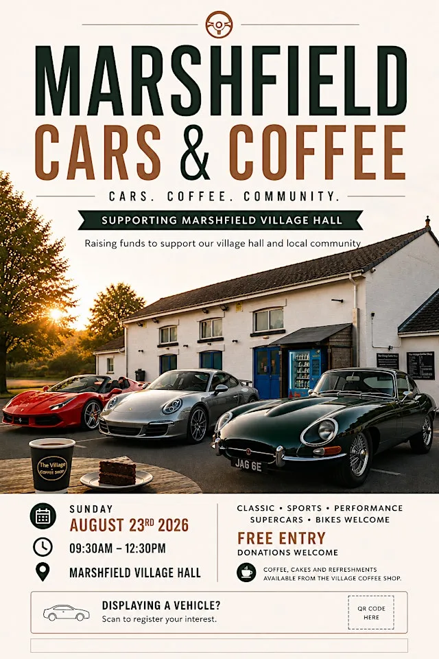 Marshfield Cars & Coffee 2026 at Marshfield Village Hall