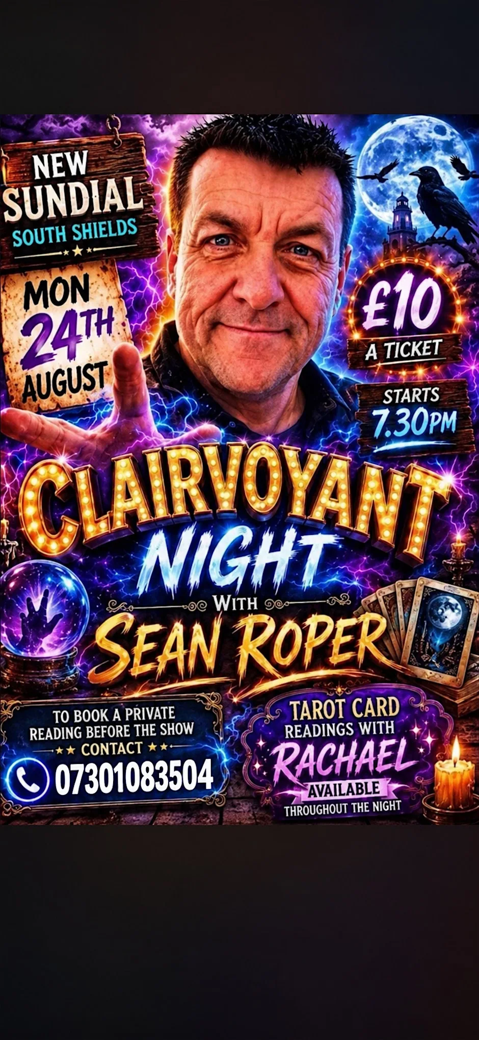 Clairvoyant night with Sean roper at The New Sundial