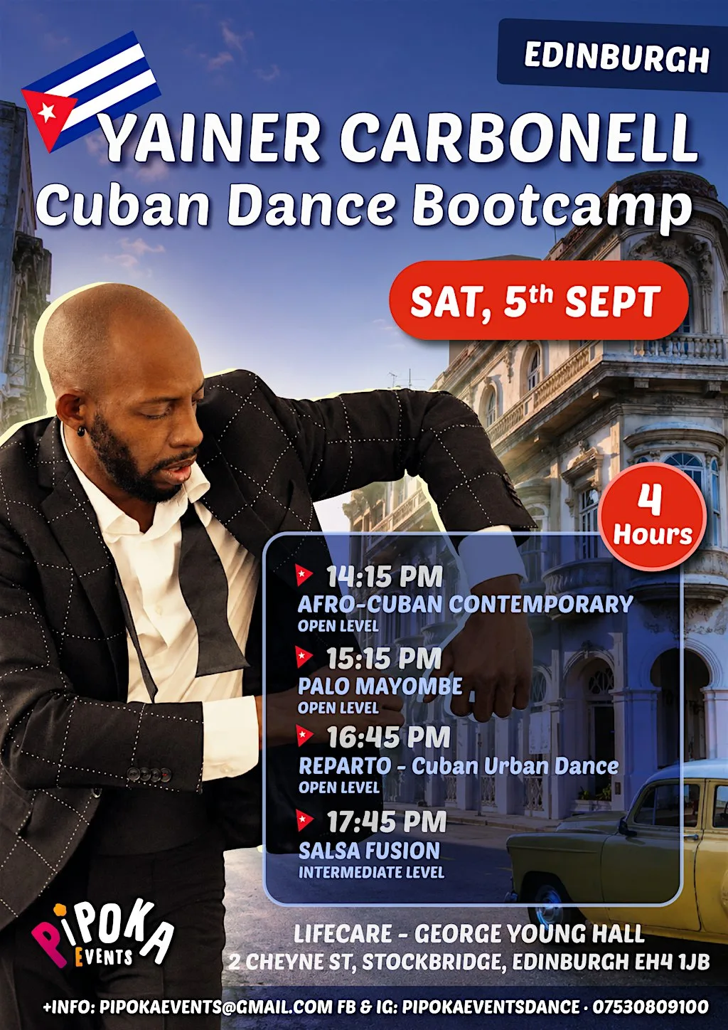 Cuban Dance Bootcamp with Yainer Carbonell