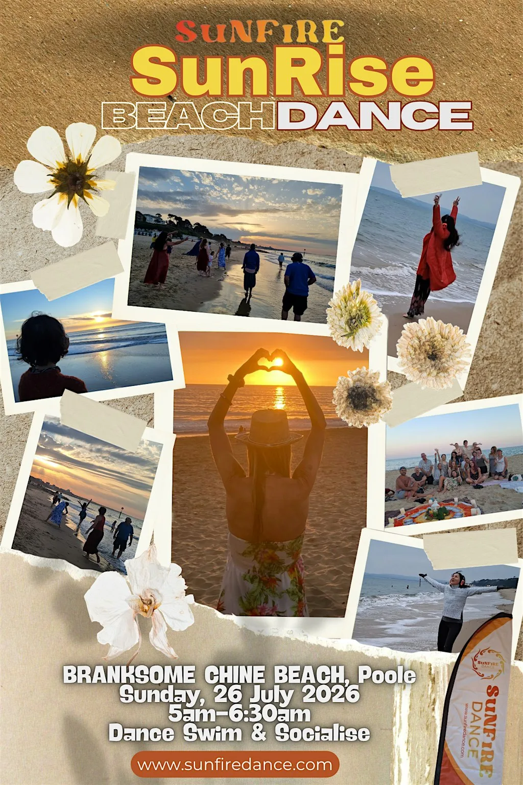 SunFire Sunrise Beach Dance at Branksome Chine Beach