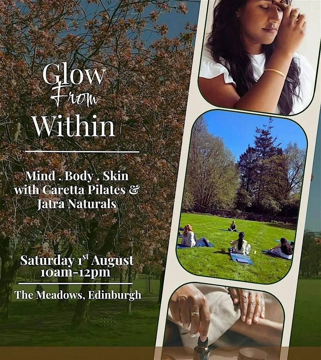 Glow Within Event - A 360 approach to mind, body, and skin - held in nature at The Meadows, Edinburgh
