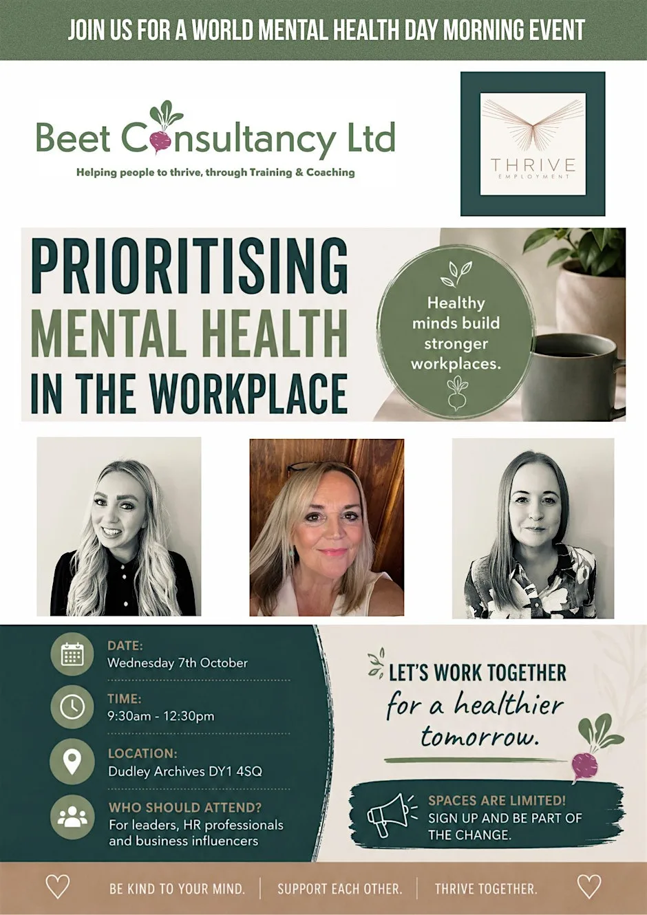 Prioritising Mental Health In The Workplace at Dudley Archives