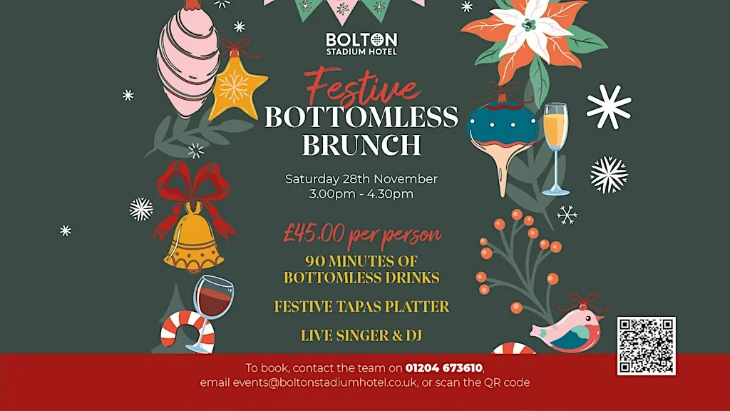 Festive Bottomless Brunch at Bolton Stadium Hotel
