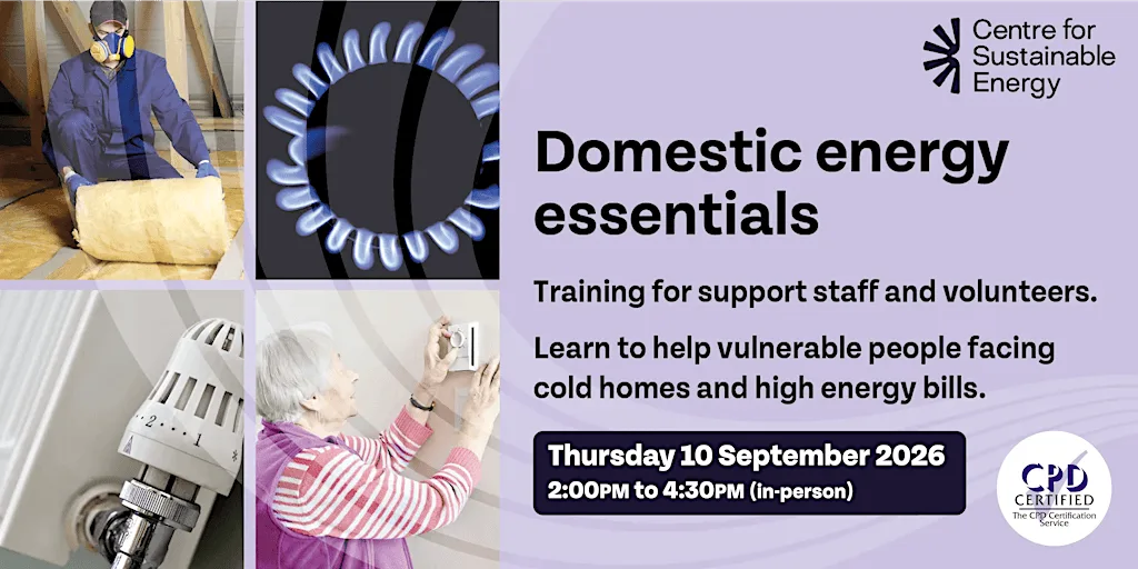 Domestic Energy Essentials - In Person