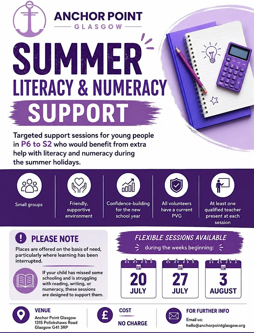 Summer Literacy and Numeracy Support
