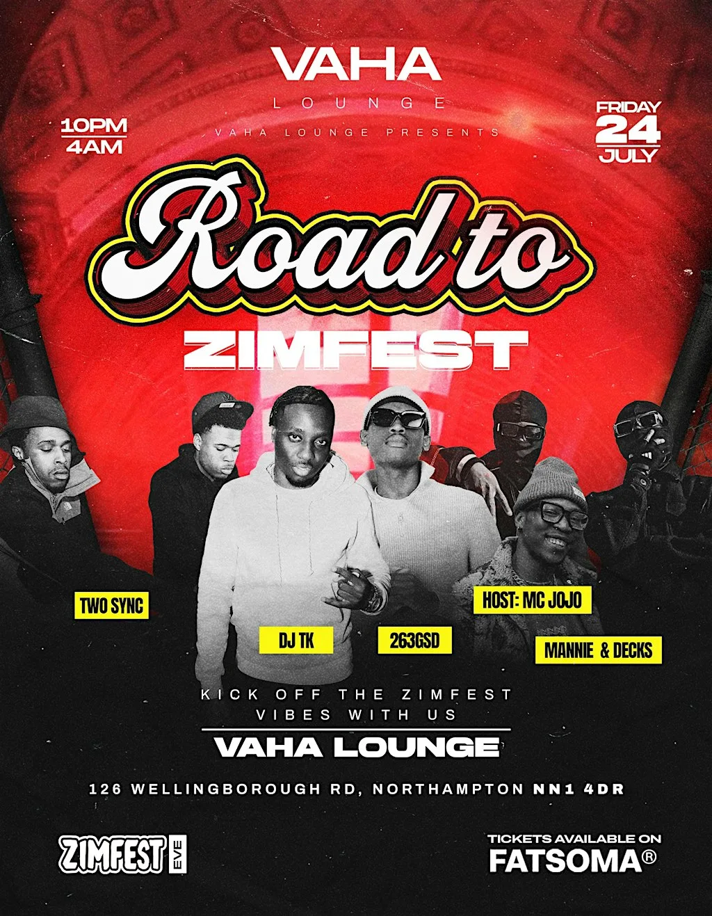 Road to zimfest at Vaha Lounge and Restaurant