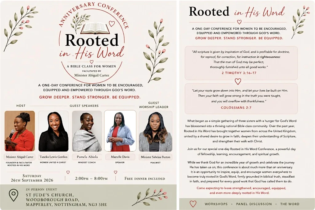 Rooted in His Word Anniversary Conference