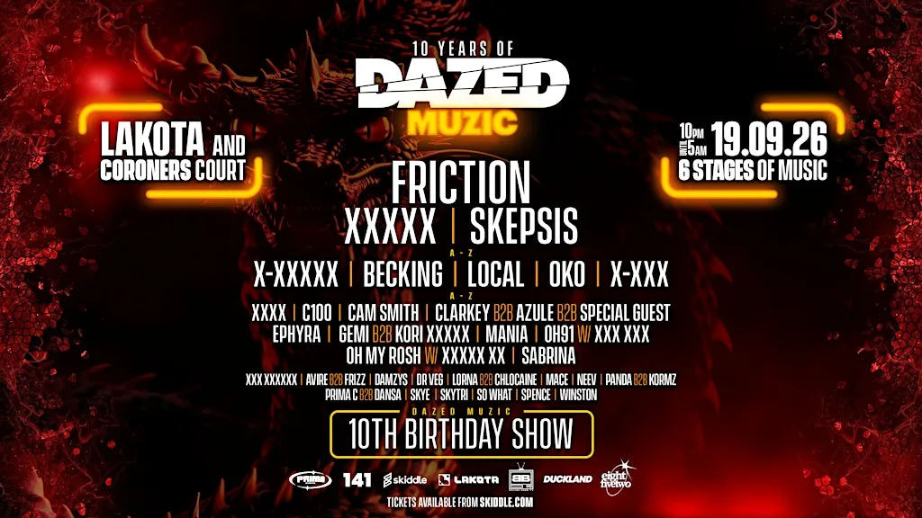 Dazed Muzic 10th Birthday ft Friction at Lakota