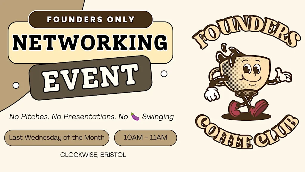 Founders Coffee Club - Networking | Bristol at Clockwise Generator Building, Bristol - Coworking & Office Space