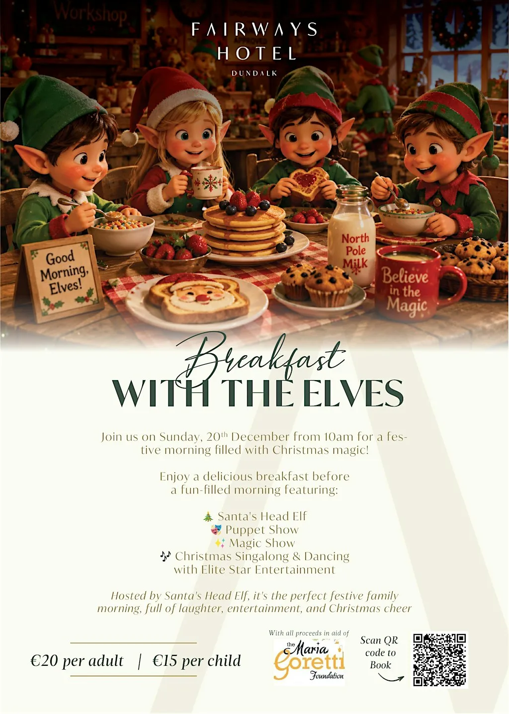 Breakfast with Elves at Fairways Hotel Dundalk