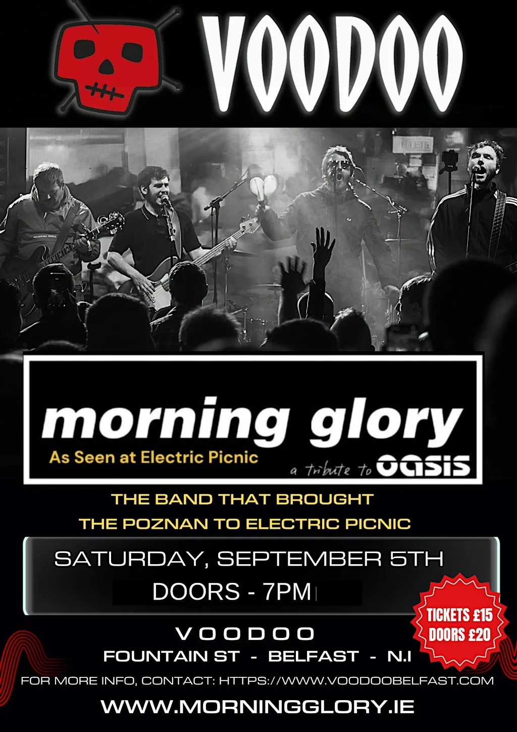 Morning Glory - Tribute to Oasis at Voodoo