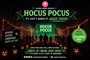 Halloween showing of Hocus Pocus on Statfold Country Park, Tamworth