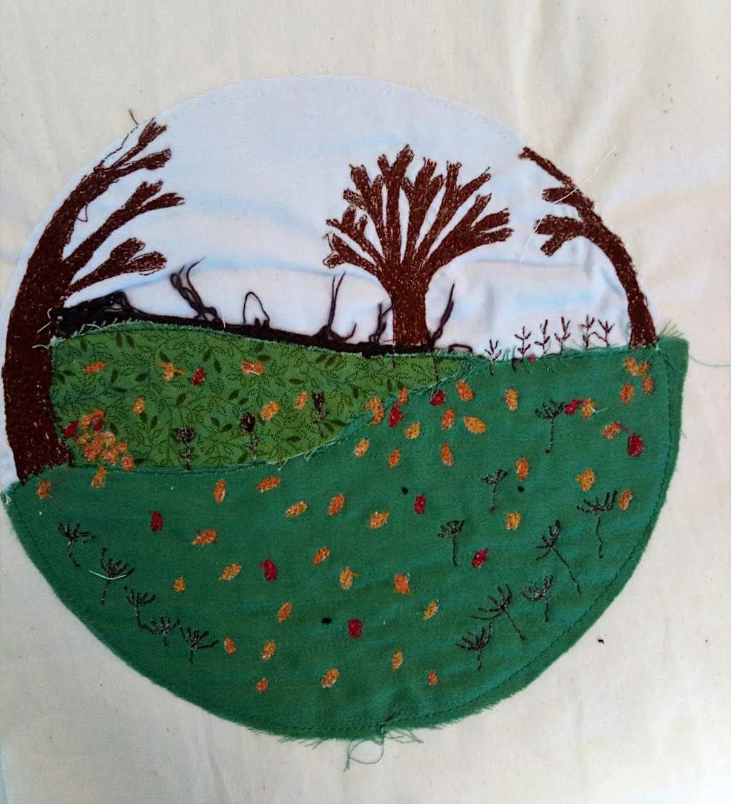 Free Motion Embroidery the Next Steps textile workshop in Durham at The Weigh To Shop
