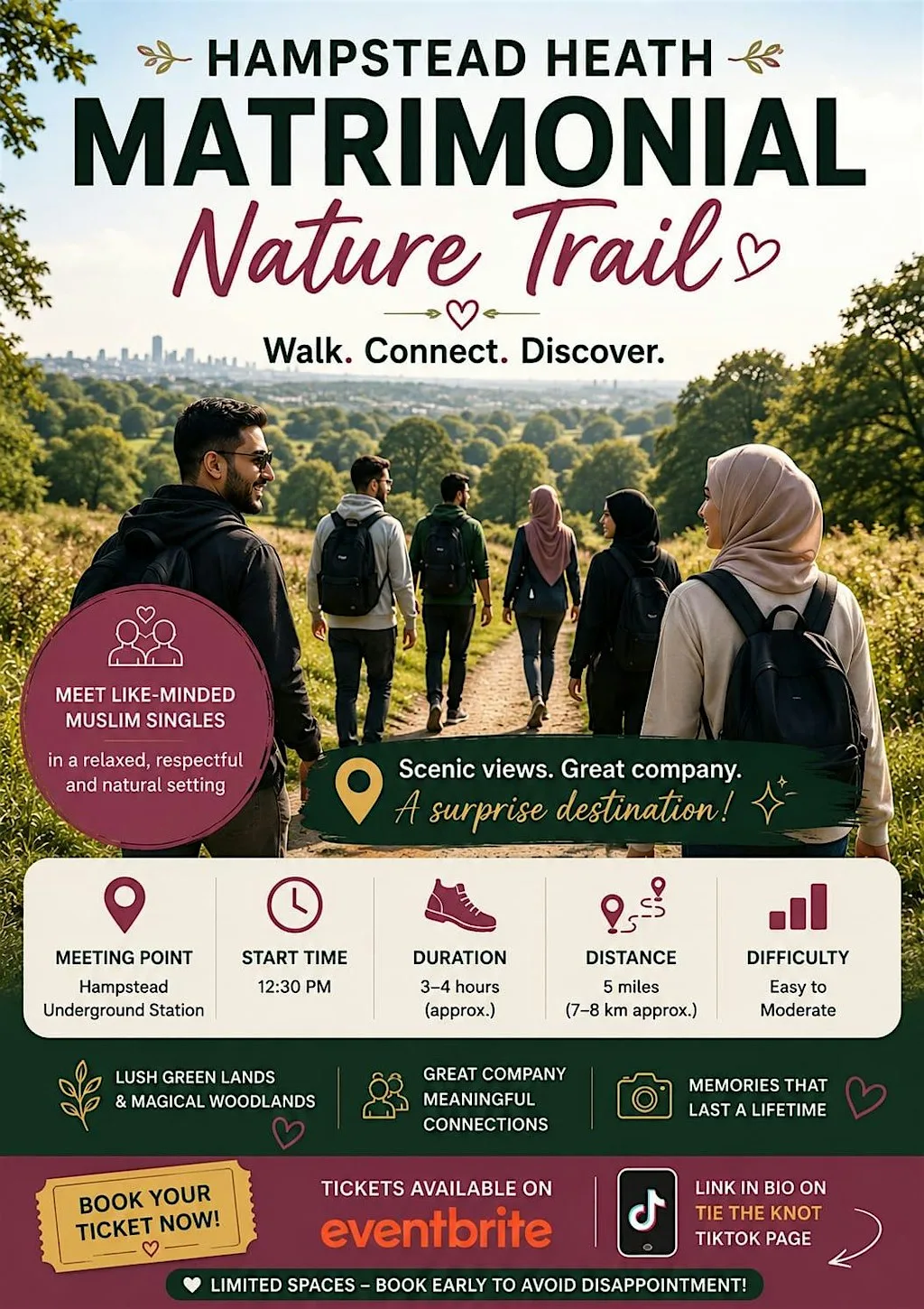 OUTDOOR LONDON EVENT– Muslim Singles Nature Trail Event