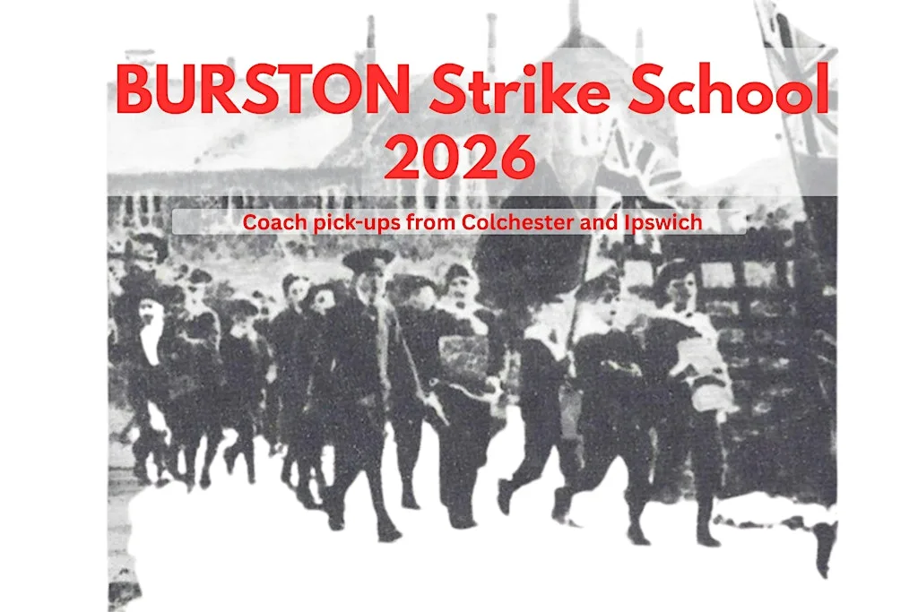 Coach to Burston Strike School March and Rally 2026 at Burston Strike School