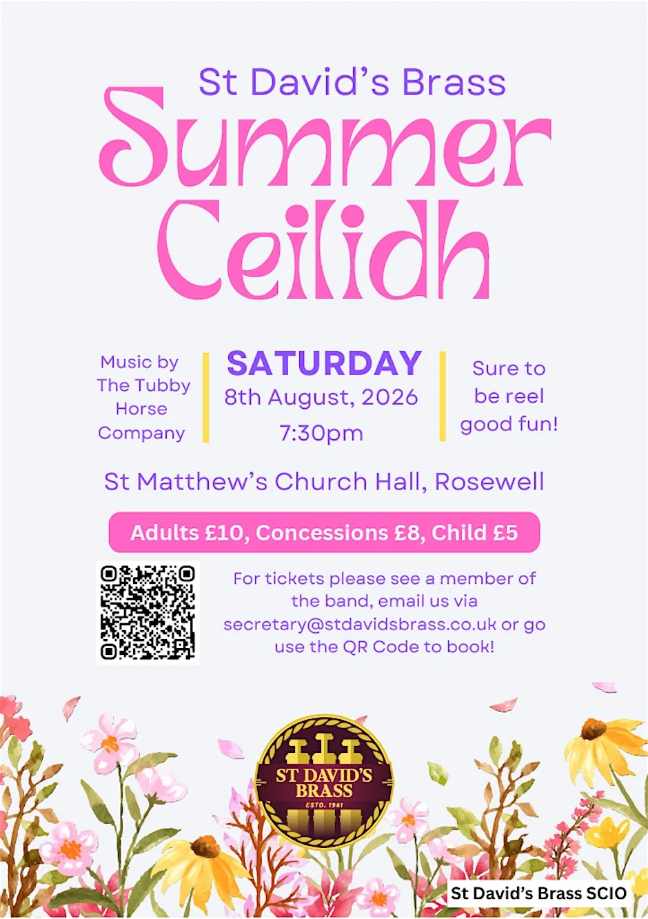 Summer Ceilidh (featuring The Tubby Horse Company) at St Matthew's Church Hall