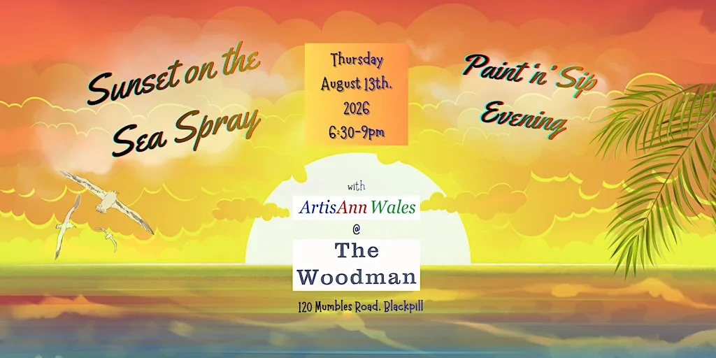 Sunset on the Sea Spray - Paint n Sip Evening at The Woodman