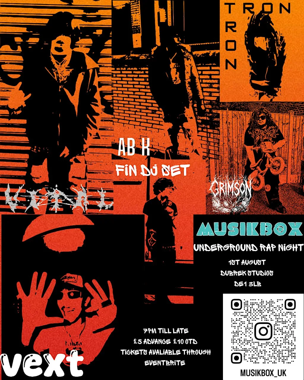 MUSIKBOX: UNDERGROUND RAP NIGHT AUGUST 1ST at Dubrek Studios