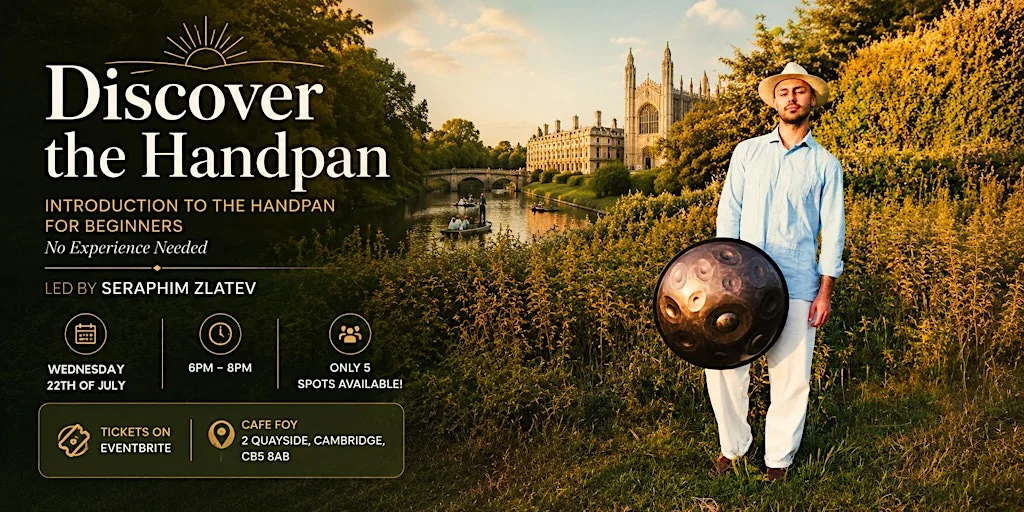 Discover The Hanpan - Beginners Handpan Workshop | Cambridge at Cafe Foy