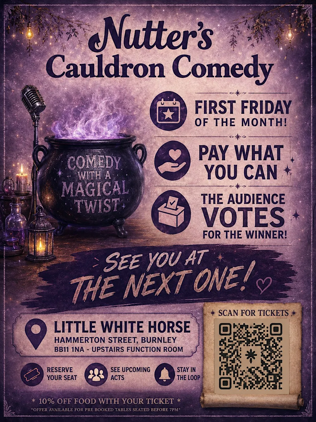 Nutters Cauldron Comedy @ Little White Horse, Burnley at Little White Horse