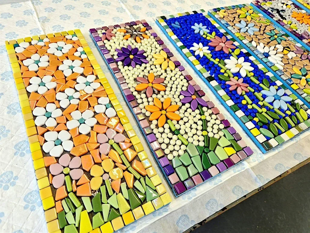 Mosaic Floral Panel Workshop at LoveKnott Creations