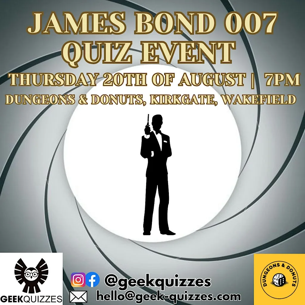 James Bond 007 Quiz Event at Dungeons & Donuts
