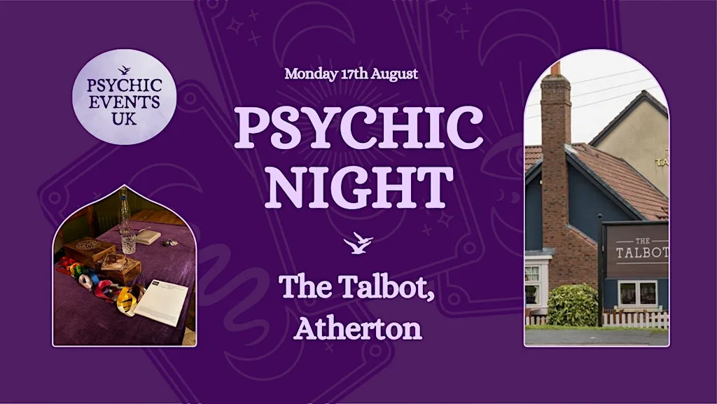 PSYCHIC READINGS NIGHT Monday 17th August,Talbot, Atherton