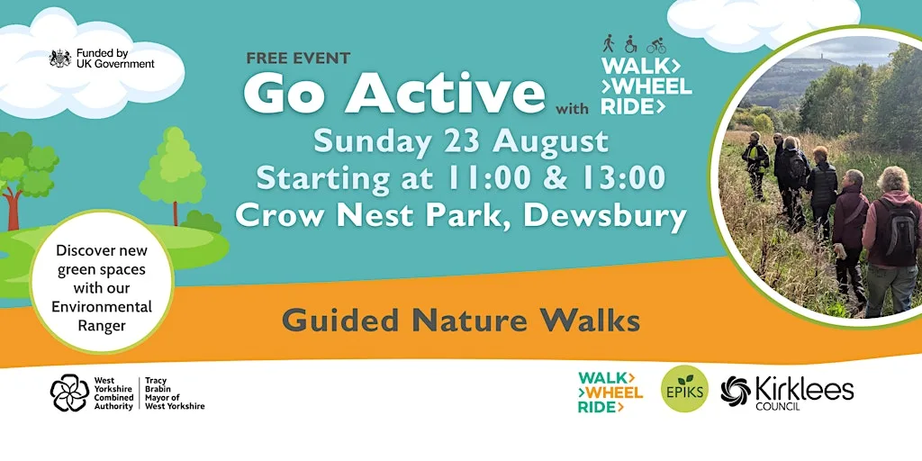FREE Guided Nature Walk at Go Active Crow Nest Park Dewsbury at Crow Nest Park Dewsbury