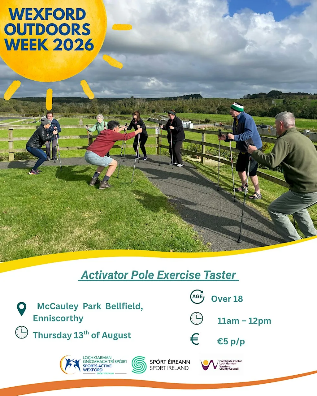 Wexford Outdoors Week - Activator Pole Exercise Taster at McCauley Park,