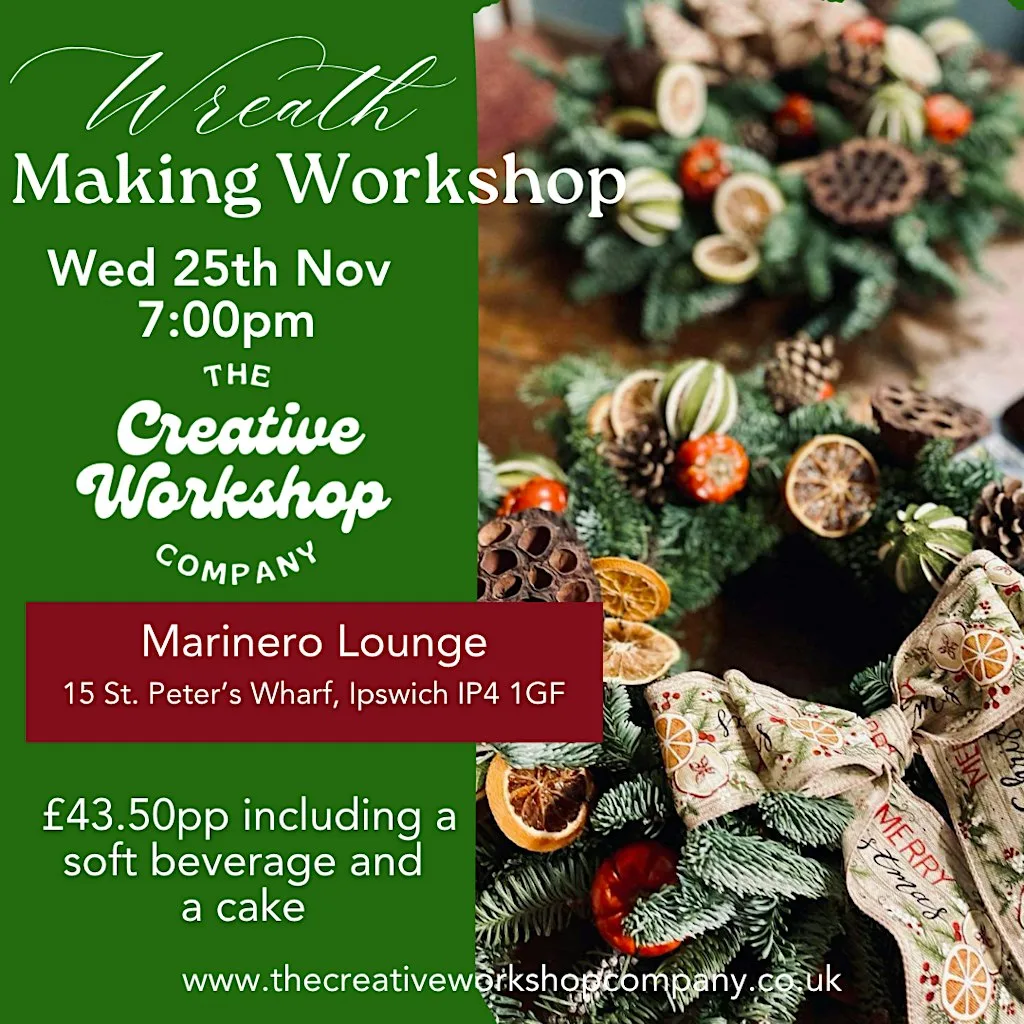 Christmas Wreath Making Workshop at Marinero Lounge