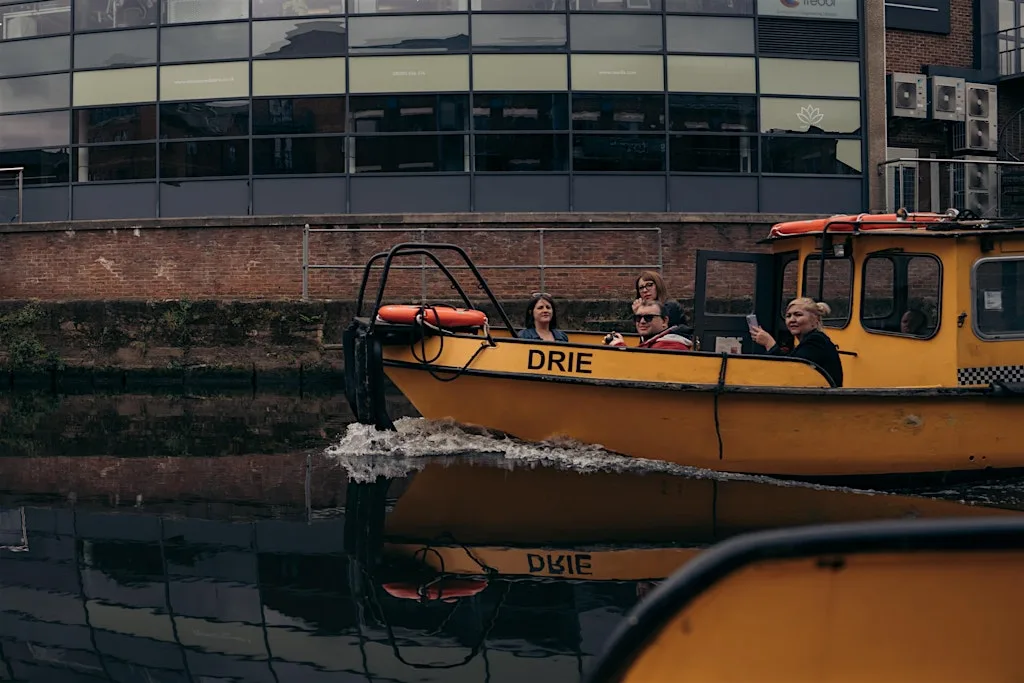 Summer Evening Cruise On The Leeds Dock Water Taxis at Leeds Dock