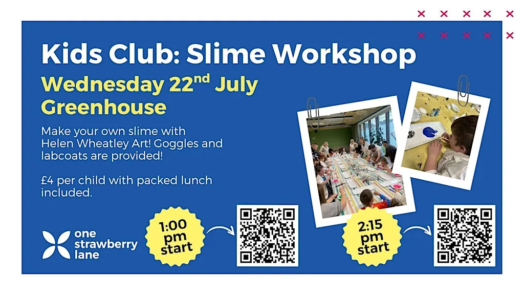Kids Club: Slime Making! 2:15pm start at One Strawberry Lane