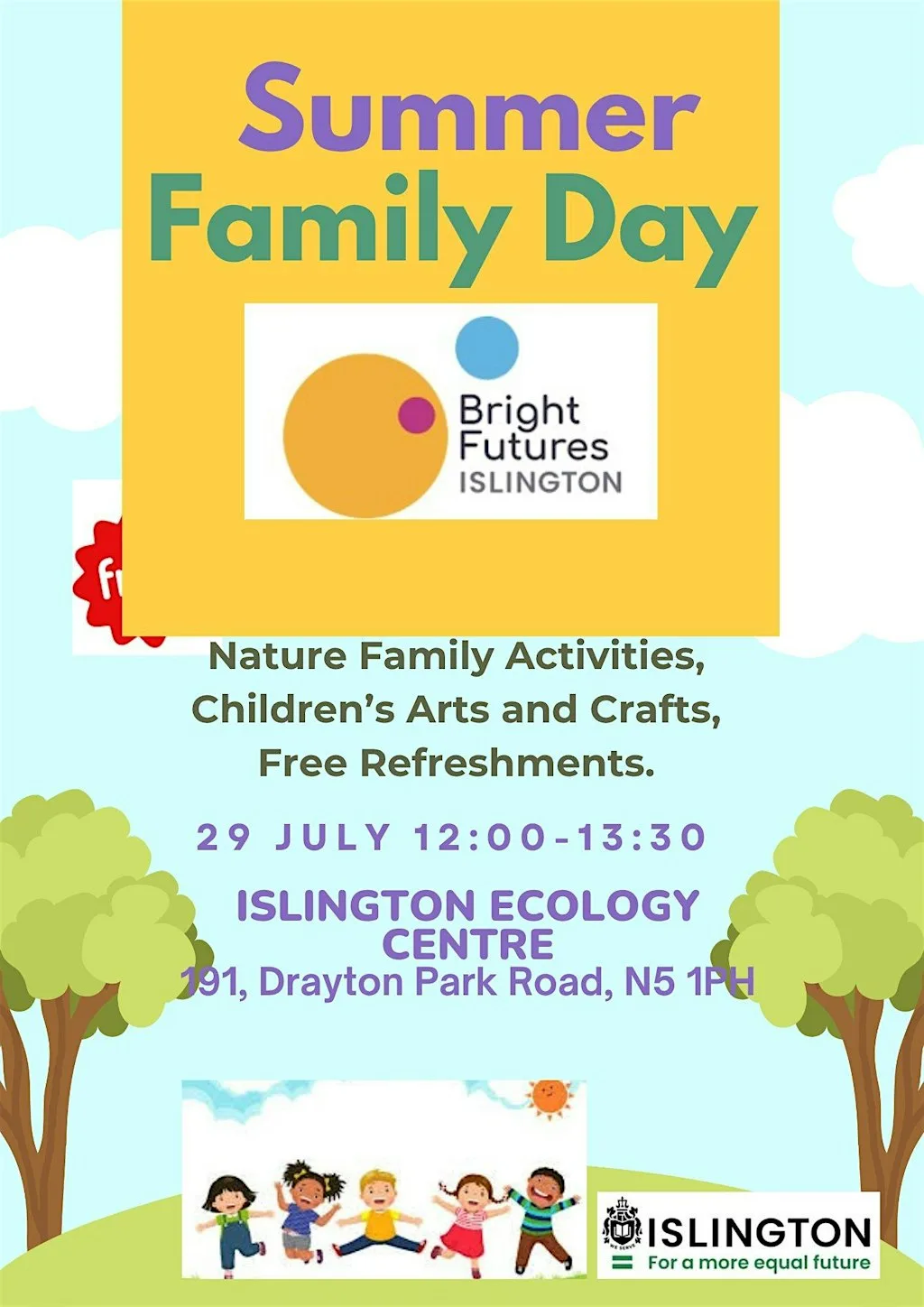 SUMMER FAMILY & NATURE FUN EVENT at Islington Ecology Centre
