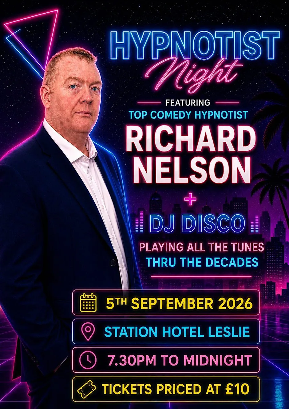 Hypnotist Night featuring Richard Nelson at Station Hotel