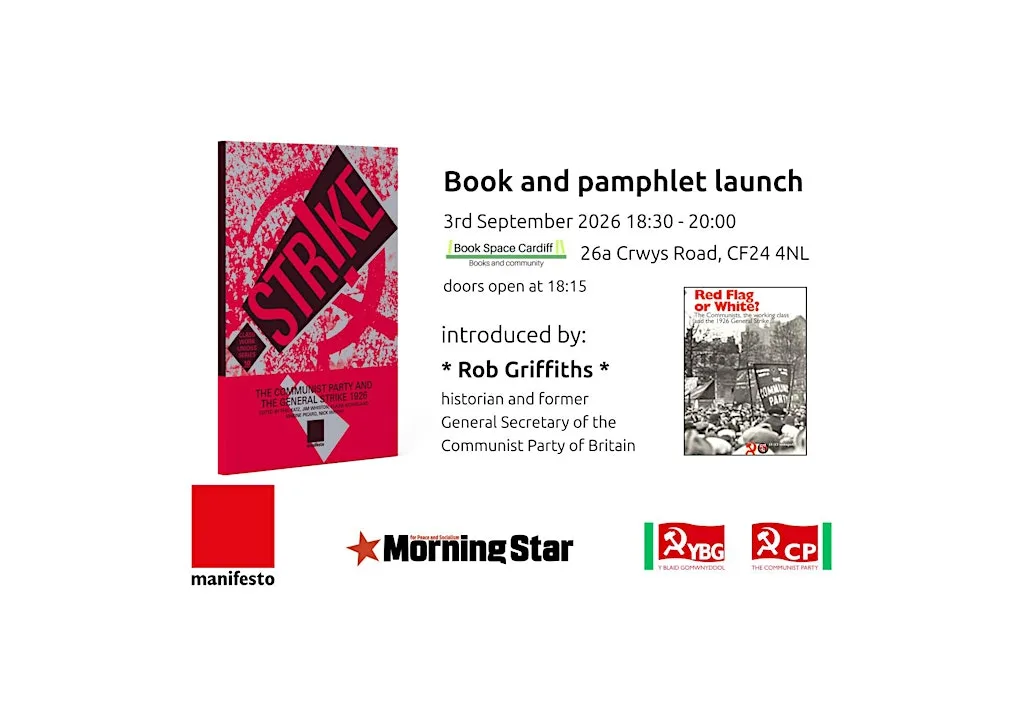 Publications launch on the 1926 General Strike at Book Space Cardiff