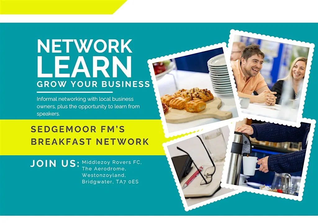 Sedgemoor fm Business Networking Breakfast at Middlezoy Rovers Football Club