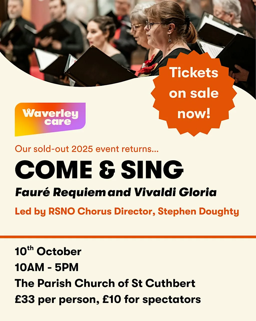 Come & Sing: Fauré Requiem and Vivaldi Gloria