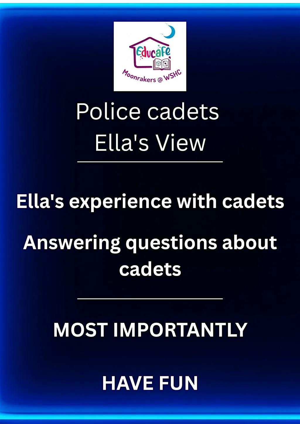 Wiltshire Police Cadets: A Great Experience! at Wiltshire and Swindon History Centre